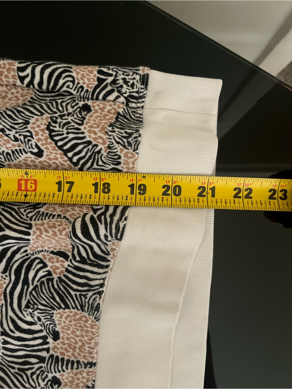 J. Crew Pink and Black Zebra-Print Crewneck Sweatshirt - Picture 6 of 6